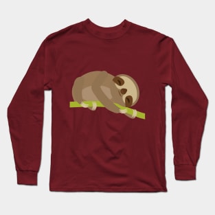 sleeping sloth, sleep all day, sleep all night Long Sleeve T-Shirt